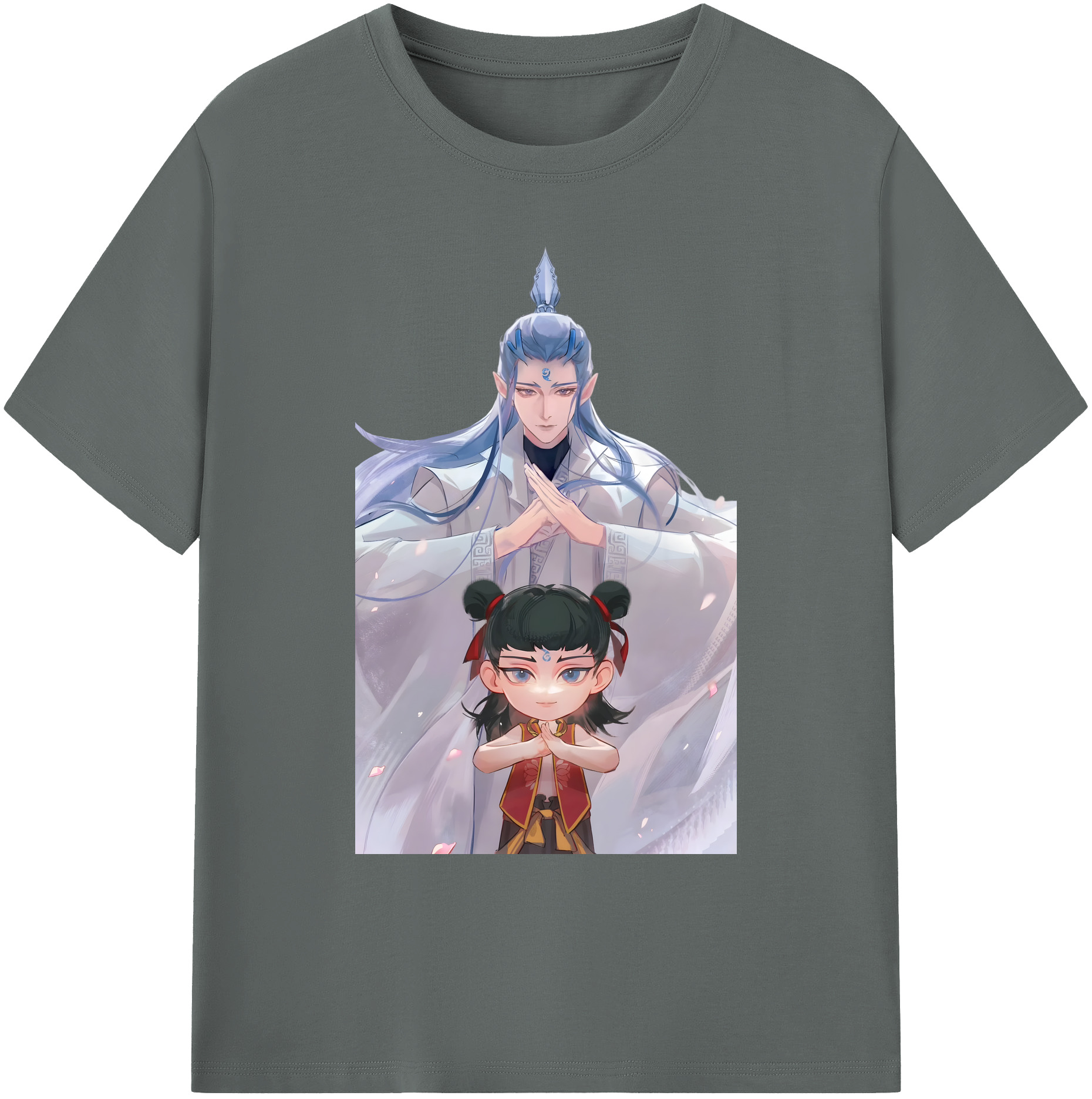 （画像用） Ne Zha 2 ナタ 魔童の大暴れ 綿100％ メンズ半袖Tシャツ｜肌触りやわらか＆通気性